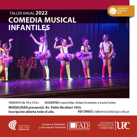 Taller Abierto Anual 2022 Comedia Musical Infantiles