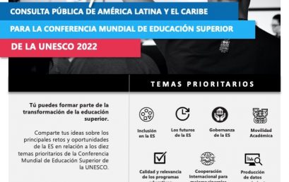 ¡Participá de la consulta para la Conferencia Mundial de Educación Superior 2022!