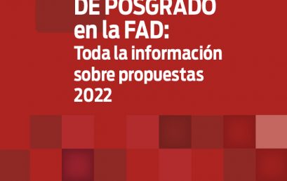 Invitación a los Cursos de Posgrado FAD – UPC de 2022