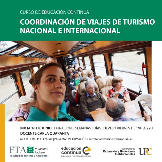 Coordinación de Viajes de Turismo Nacional e Internacional