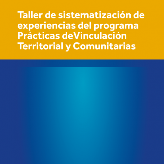 Taller de Sistematización de Experiencias del programa de Prácticas de Vinculación Territorial y Comunitarias