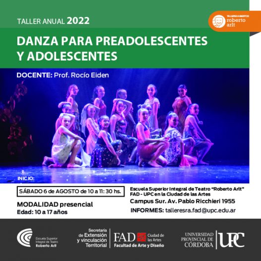 Taller anual: Danza para preadolescentes y adolescentes