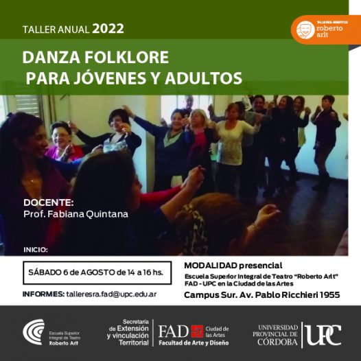 Taller anual: Danza Folklore para Jóvenes y Adultos