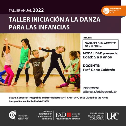 Taller anual: Iniciación a la danza para las infancias