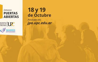 Conocé la Universidad Provincial de Córdoba en las Jornadas de Puertas Abiertas 2022