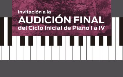 Invitación a participar de la Audición de Piano de Nivel Inicial