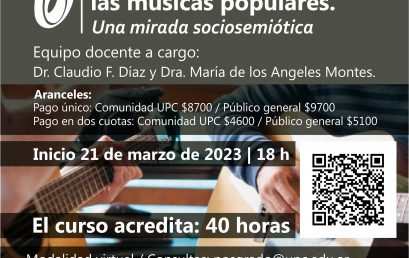 ¡Lanzamos el curso de posgrado “La dimensión afectiva de las músicas populares”!