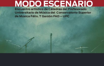 Invitación a disfrutar de “Modo escenario”