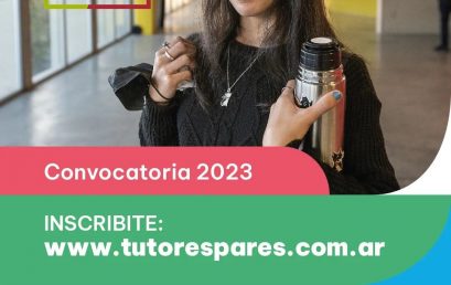 Abrió la convocatoria 2023 para el programa “Tutores Pares”