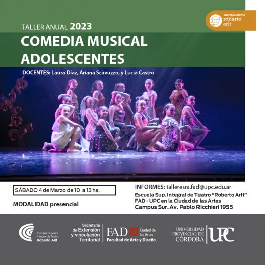 TALLER DE COMEDIA MUSICAL ADOLESCENTES