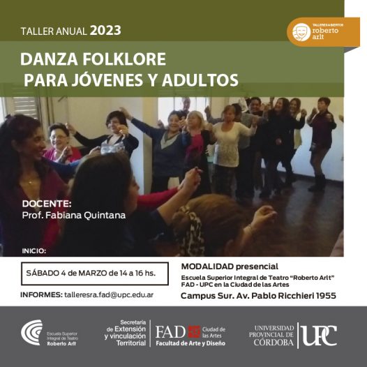 Taller de Danza Folklore para Jóvenes y Adultos