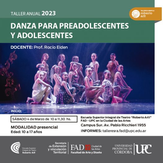 Taller de Danza para preadolescentes y adolescentes