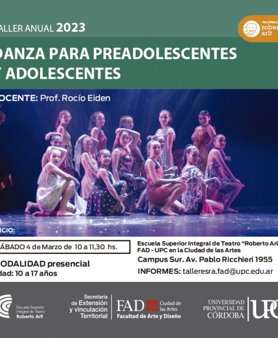 TALLER DE TEATRO para adolescencias de 10 a 12 años