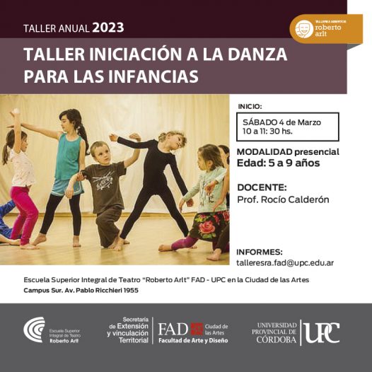 Taller Iniciación a la danza para las infancias