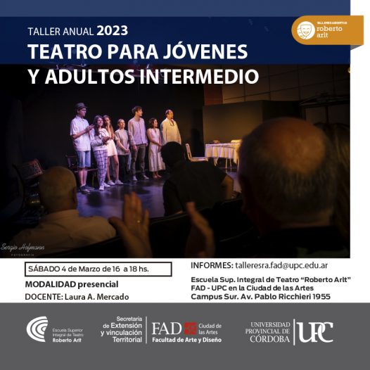 TALLER DE TEATRO PARA JÓVENES Y ADULTOS INTERMEDIO