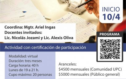 ¡Abrimos el Laboratorio de Escritura Creativa! Narrativas e Identidad! Modalidad virtual
