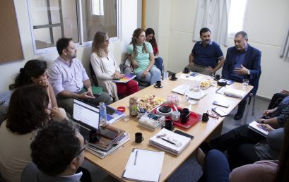 Se desarrolló la reunión entre el rector de la UPC junto a la decana de la FES y su equipo de gestión