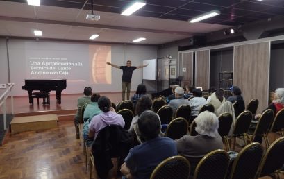 Invitación a la Cátedra Abierta de Técnica vocal de Canto Andino con Caja