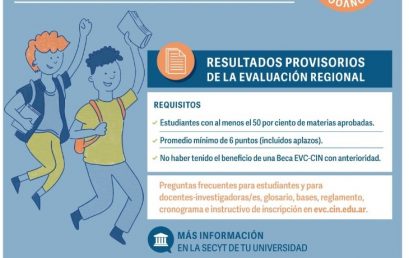 Novedades Becas EVC CIN 2022