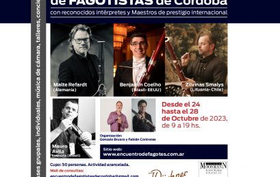 Invitación al XII Encuentro Internacional de Fagotistas de Córdoba