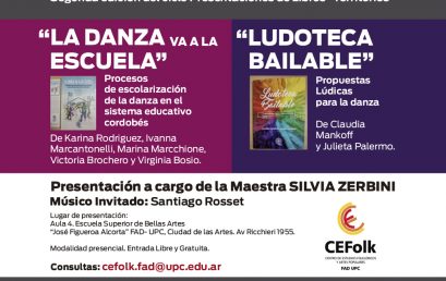 El CeFolk (Centro de estudios Folklóricos y Artes Populares) invita a la presentación de dos libros