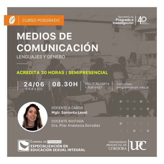 Curso de posgrado: Medios de comunicación, lenguajes y género – Inicia 24/06/23